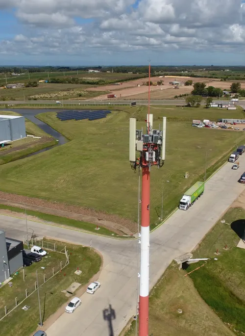 Vista Aérea de Antena 5g