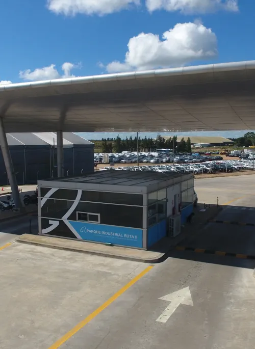 Vista parcial aérea de acceso a PIR5